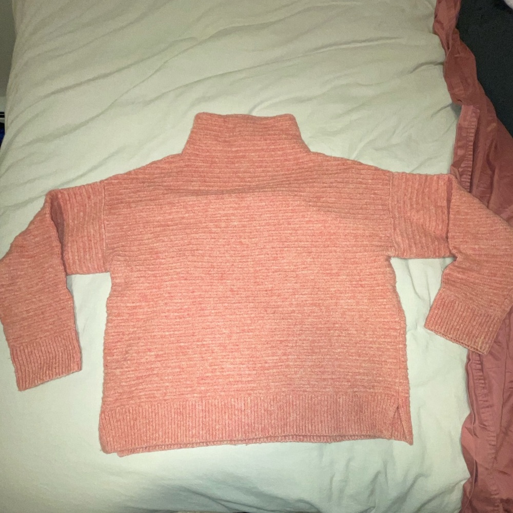 MADEWELL pink textured sweater